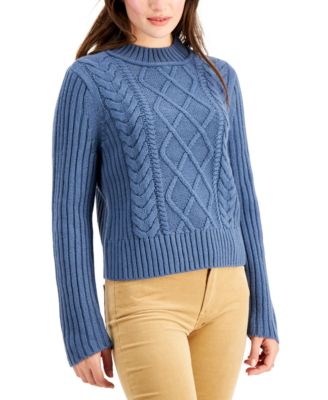 Tommy Hilfiger - Cable-Knit Mock-Neck Sweater