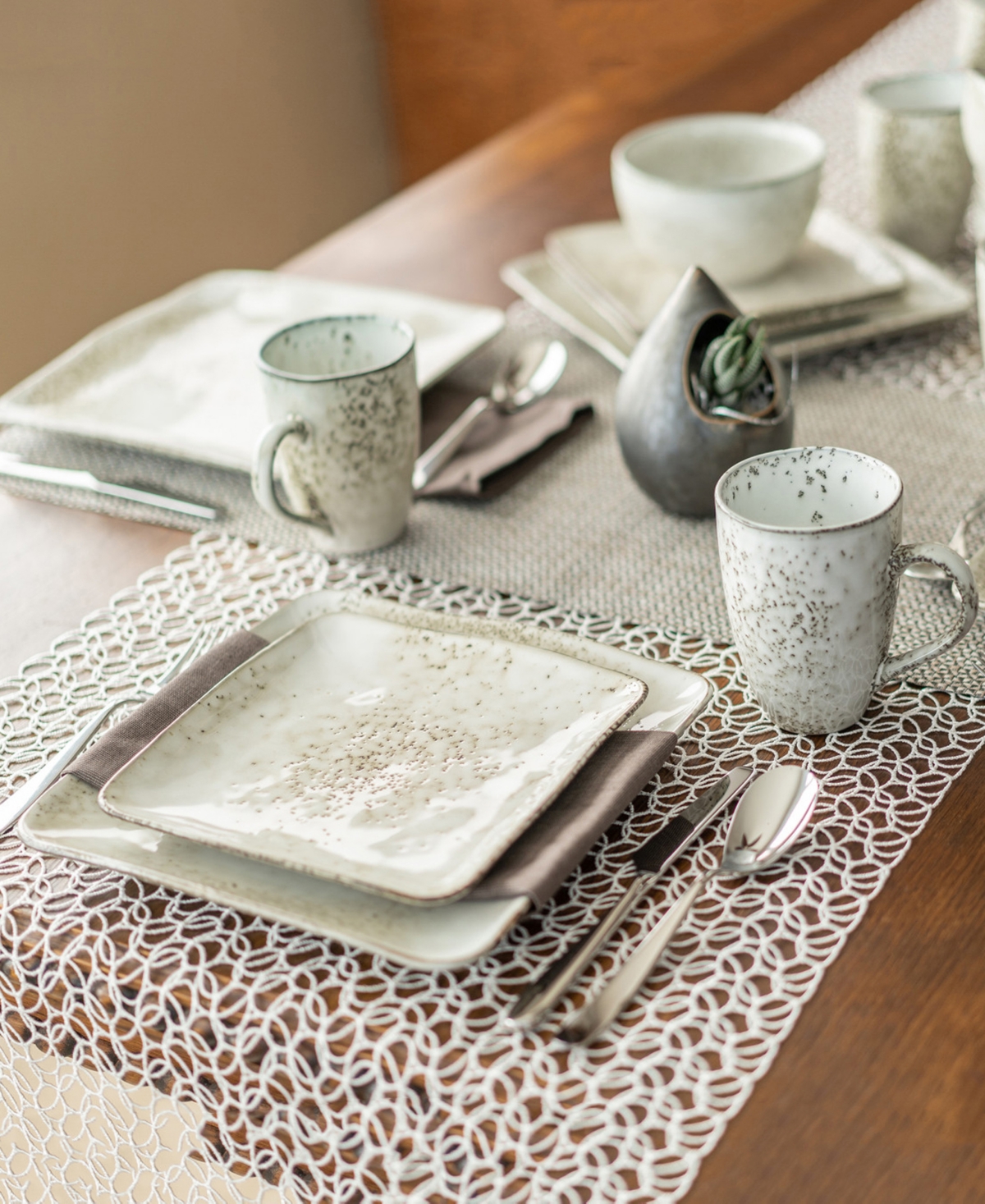 Bia Cordon Bleu Rustico 12 Piece Dinnerware Set - Beige | Smart Closet