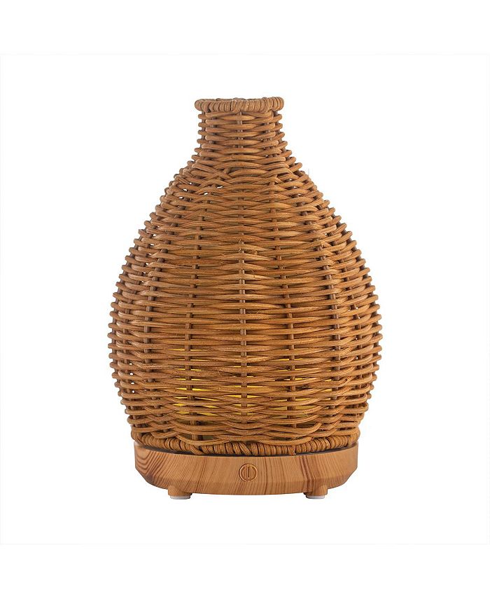 SpaRoom Boho Natural Rattan Ultrasonic Essential Oil Aromatherapy Diffuser  & Reviews - Shop All Personal Care - Health & Wellness - Macy's