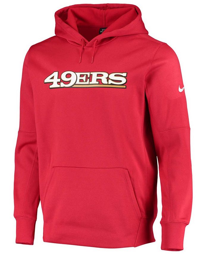 Nike Men's Scarlet San Francisco 49Ers Wordmark Performance Pullover ...