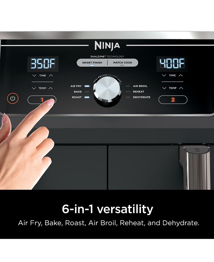 Ninja Foodi® DZ401 6in1 10qt. XL 2Basket Air Fryer with DualZone