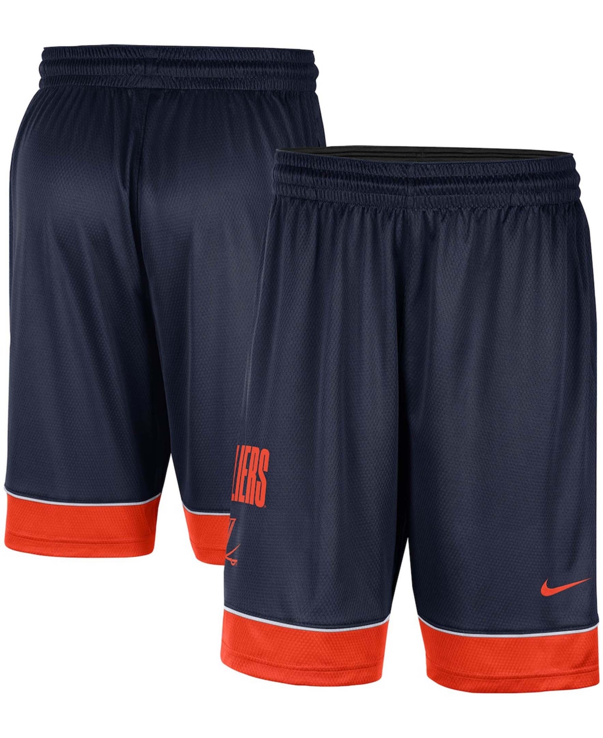 Men's Navy Virginia Cavaliers Fast Break Performance Shorts