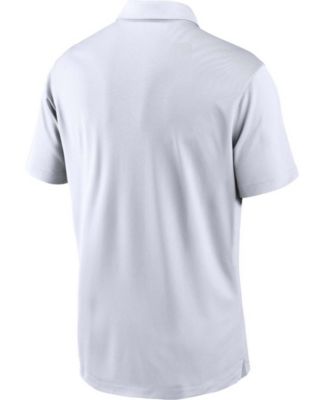 Men's White Oakland Athletics Cooperstown Collection Logo Franchise Performance Polo