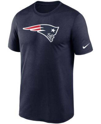 Men's Big and Tall Navy New England Patriots Logo Essential Legend Performance T-shirt