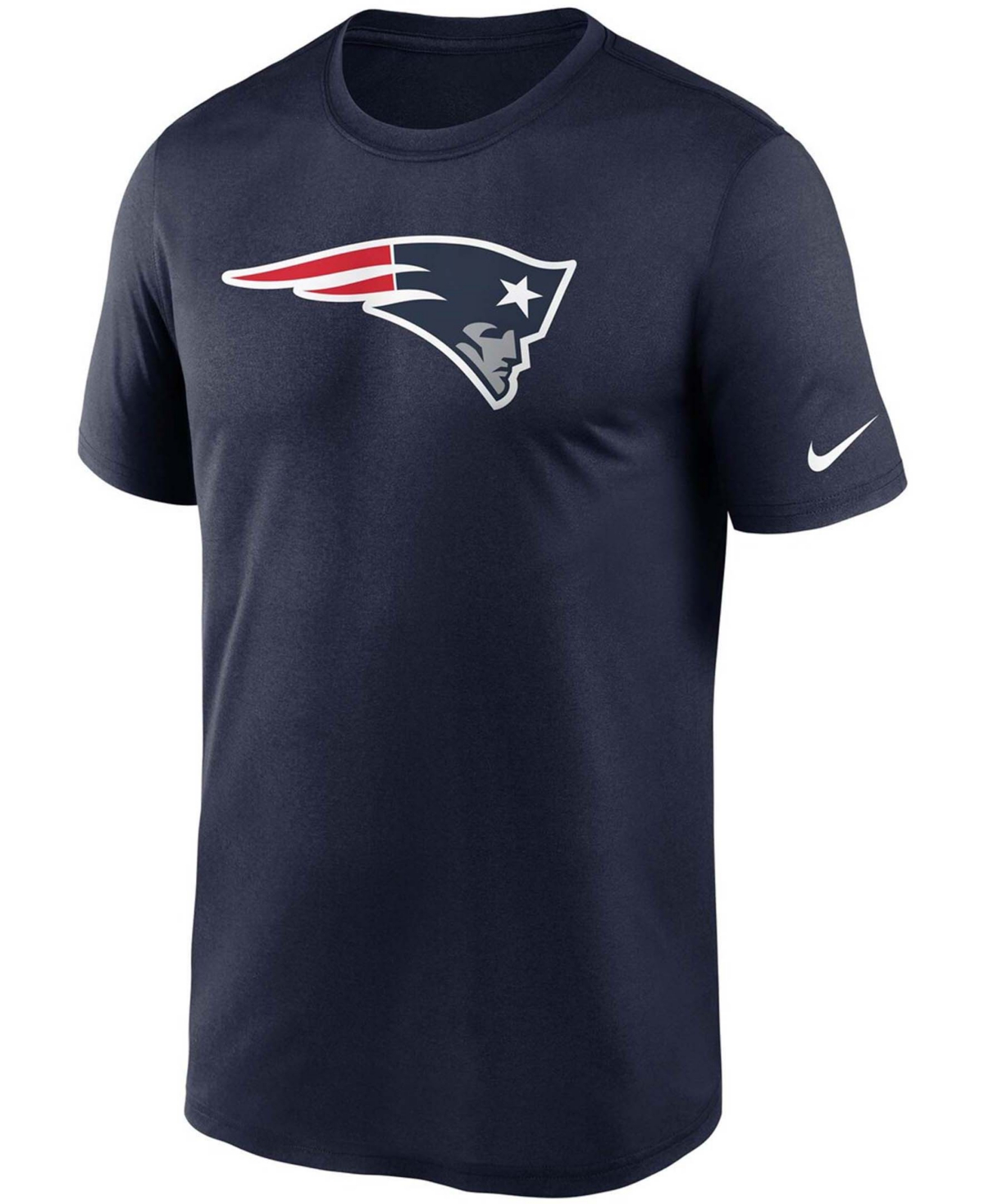Men's Big and TallNew England Patriots Logo Essential Legend Performance T-shirt - Navy