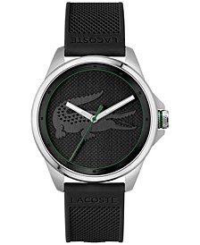 Men's Limited Edition Croc Black Silicone Strap Watch 43mm