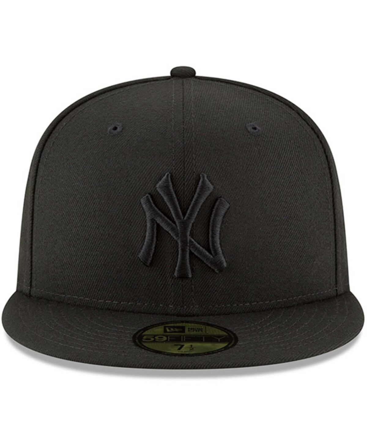 Men's Black New York Yankees Primary Logo Basic 59FIFTY Fitted Hat
