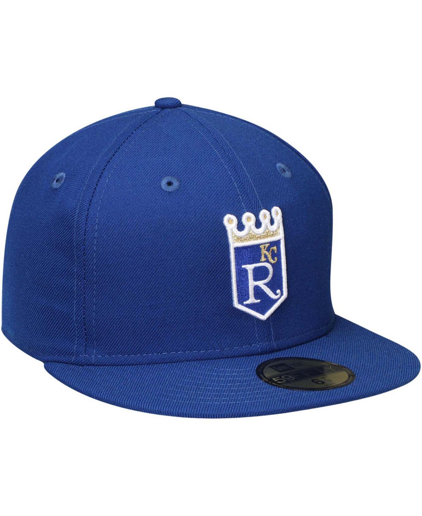 Мужская кепка New Era Royal Kansas City Royals Cooperstown Collection Wool 59FIFTY Fitted Hat — фото 3