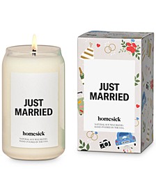 Just Married Candle, 13.75-oz.