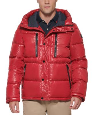 tommy hilfiger nylon puffer jacket