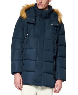 conway faux fur trimmed hooded jacket