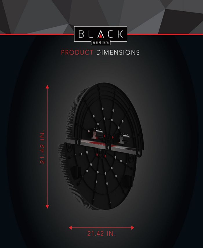 Black Series Axe Throwing Target Set3 Plastic Axes, Indoor/Outdoor