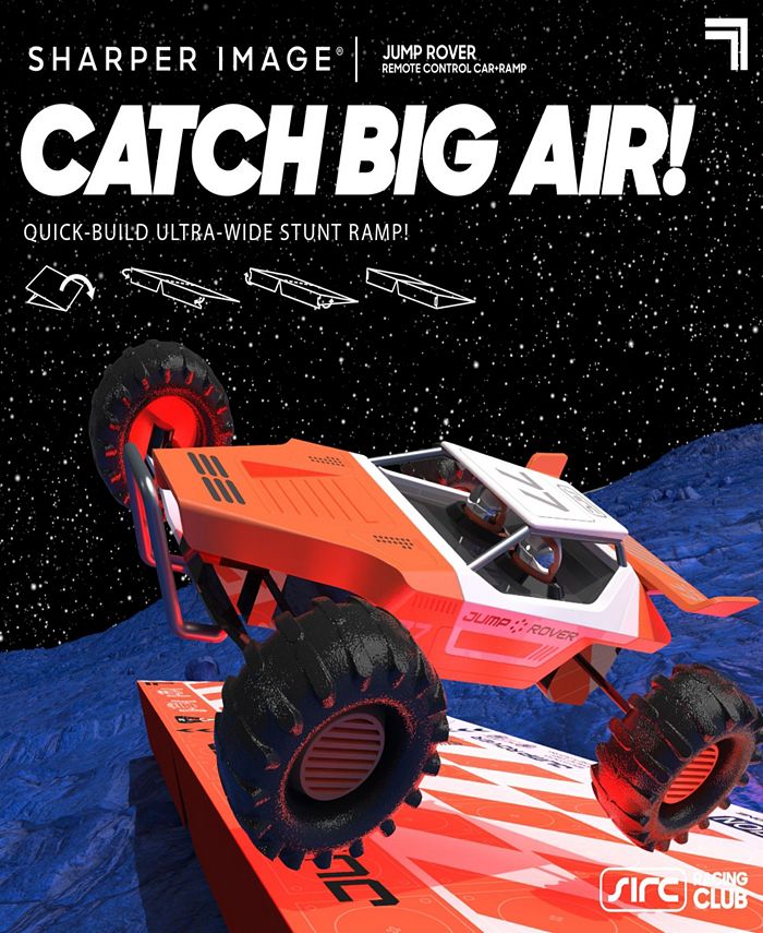 Sharper Image Remote Control Stunt Ramp Rechargeable Jump Rover Car Toy