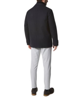 Men's Danton Peacoat with Inset Bib