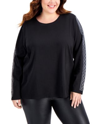 macys plus size tops