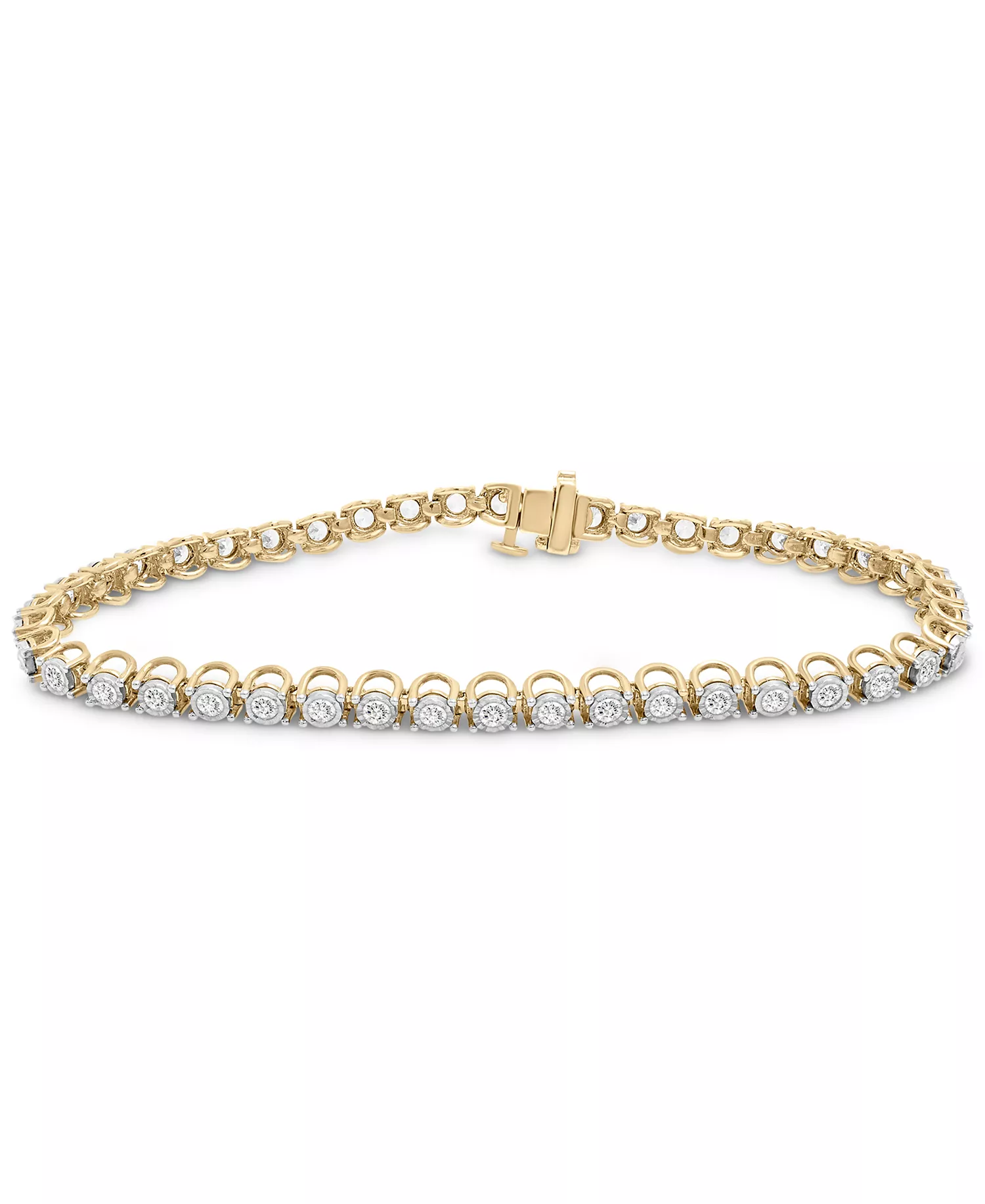 Macy’s Diamond Tennis Bracelet in 14k Gold, ,120 (originally ,800)