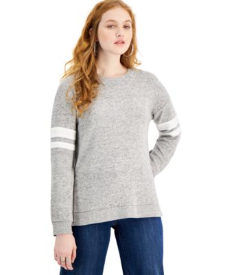 Hippie Rose - Juniors' Striped-Sleeve Top