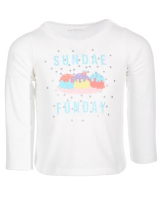 First Impressions - Toddler Girls Sundae Funday Long-Sleeve T-Shirt