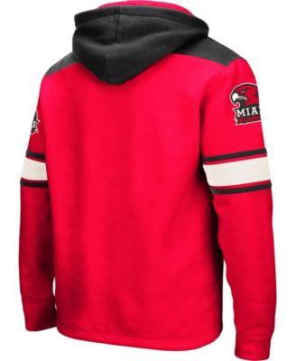 Colosseum Men's Red Miami University RedHawks 2.0 Lace-Up Hoodie