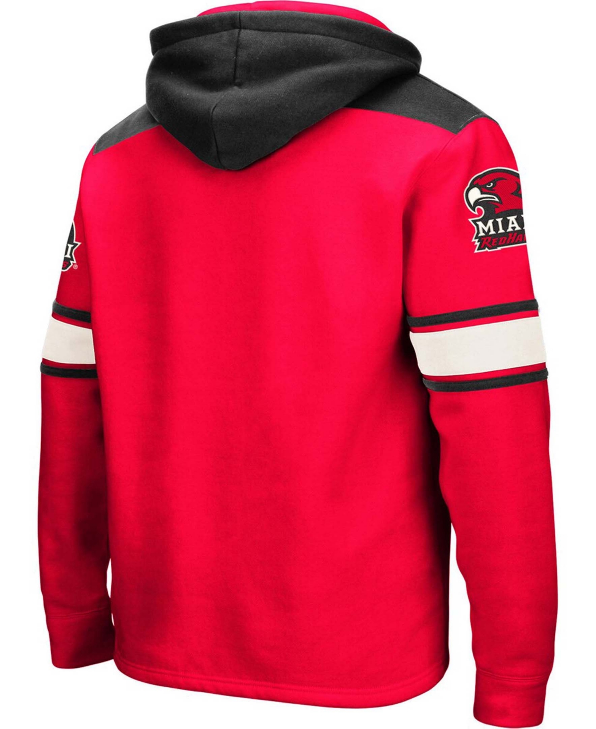 Colosseum Men's Red Miami University Redhawks 2.0 Lace-up Hoodie In Red