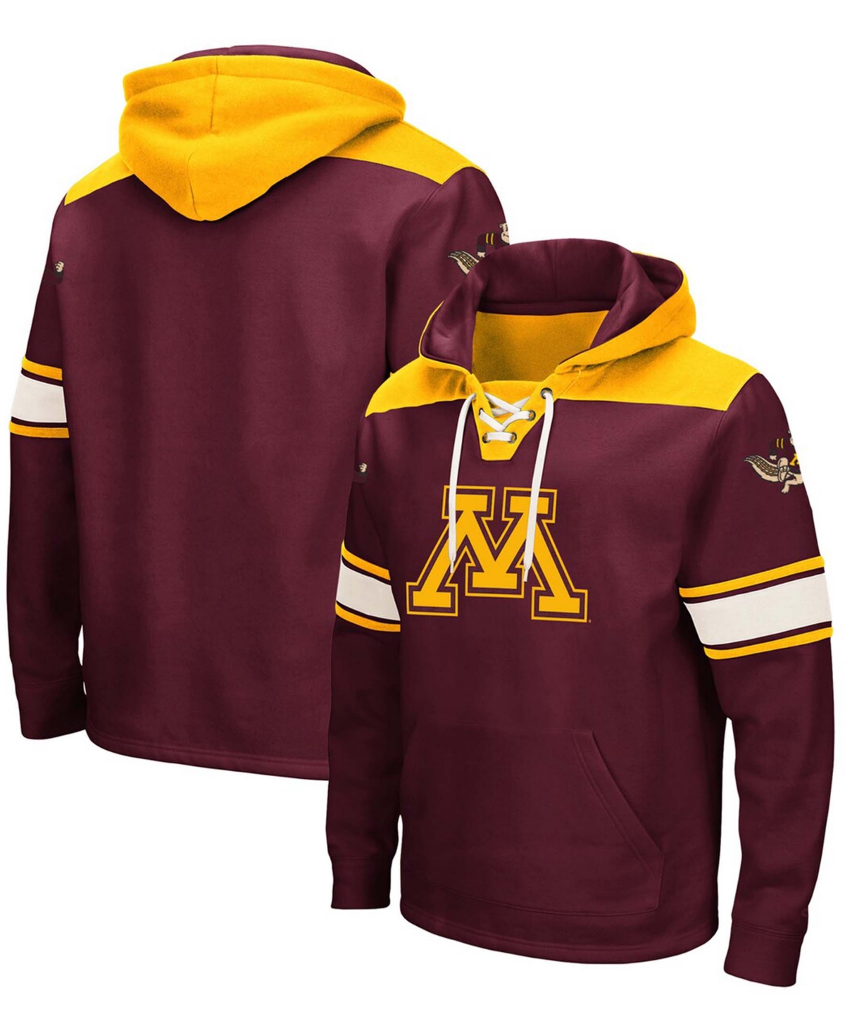 Colosseum Men's Maroon Minnesota Golden Gophers Lace Up 3.0 Pullover Hoodie