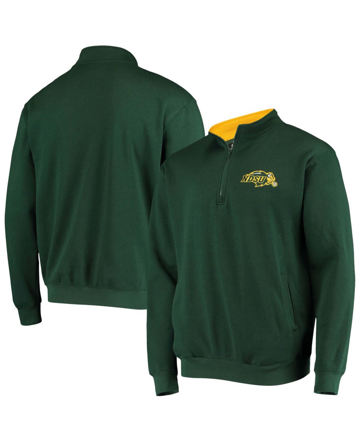 Colosseum Men's Green Ndsu Bison Tortugas Logo Quarter-zip Jacket In Green