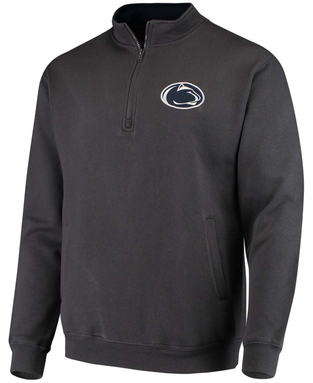 Colosseum Men's Charcoal Penn State Nittany Lions Tortugas Logo Quarter-zip Jacket In Charcoal