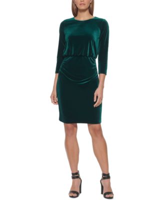 macys dkny velvet dress