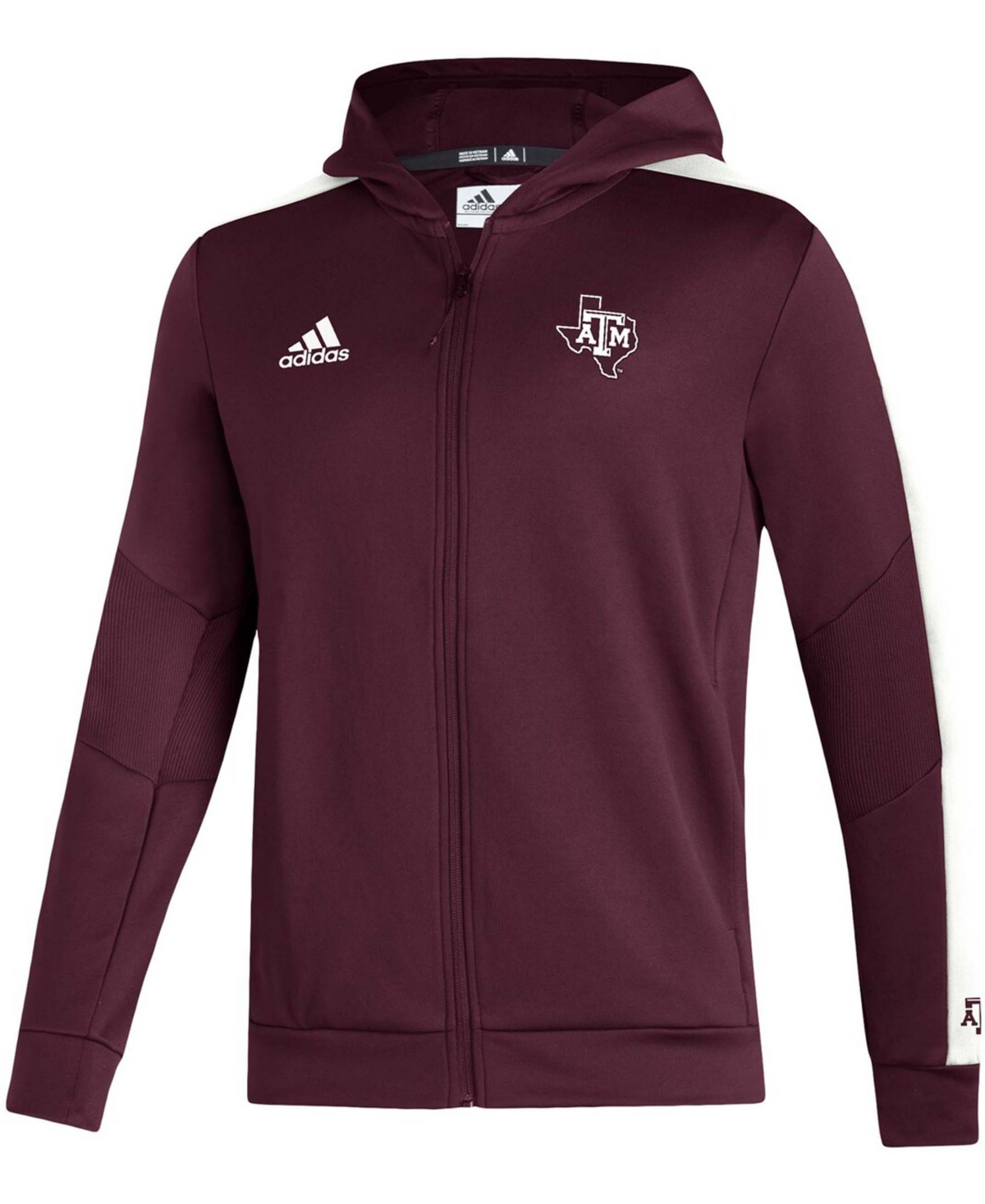 Men'sTexas A M Aggies 2021 Sideline Aeroready Full-Zip Hoodie - Maroon