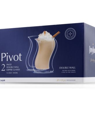 Pivot Double Wall Coffee Glasses, Set of 4
