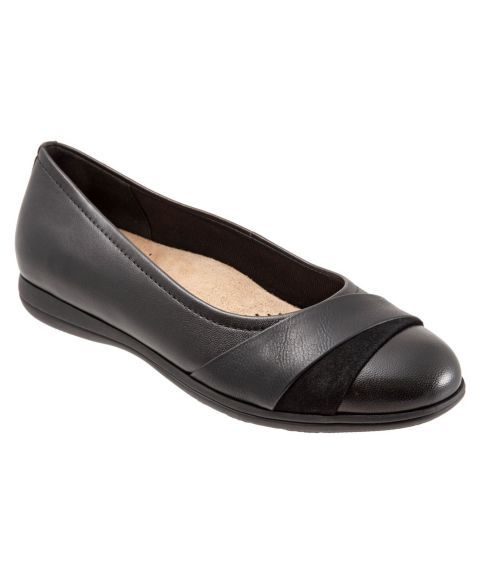 Женские балетки Trotters Danni Flat, цвет: Чёрный
