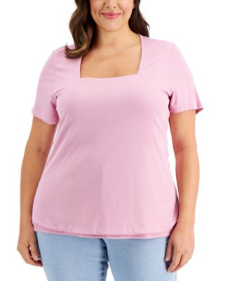 macy's women's plus size tops