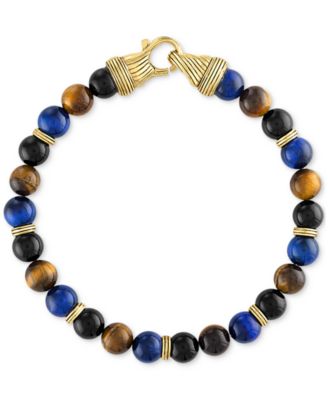 Multi-Stone Beaded Bracelet in 14k Gold-Plated Sterling Silver, Created for Macy's