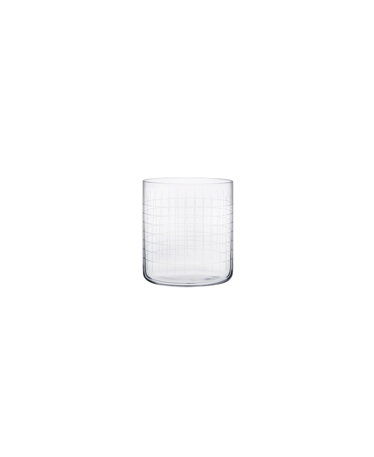 4 Piece Finesse Grid Whiskey Glass Single Old Fashioned