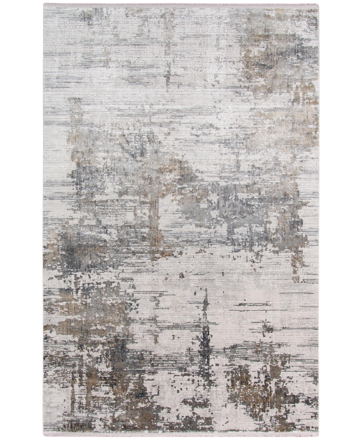 Amer Rugs Venice Veron 7'6" X 9'6" Area Rug In Ivory,gold-tone
