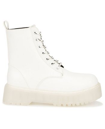 Olivia Miller Women S Gina Lug Sole Combat Booties Reviews Booties Shoes Macy S