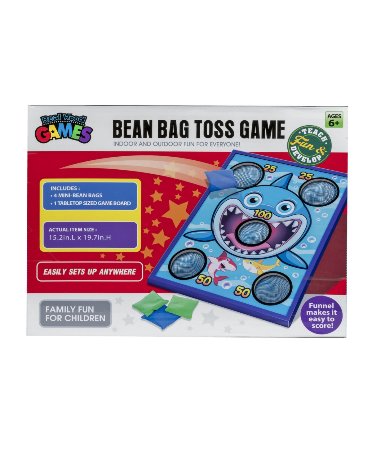 Shop Homeware Shark Bean Bag Toss Game Set, 5 Pieces In Multi