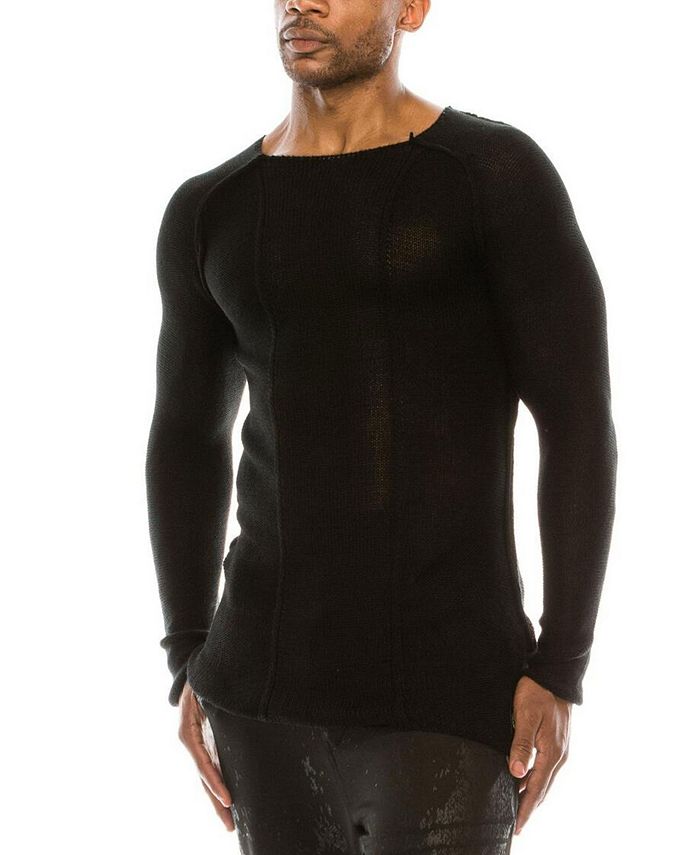 RON TOMSON Men's Modern Mesh Stretchy Slim-Fit Sweater - Macy's