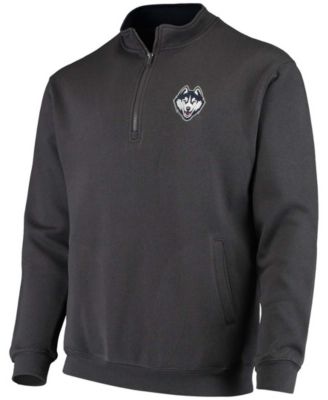 Men's Charcoal Uconn Huskies Tortugas Logo Quarter-Zip Jacket