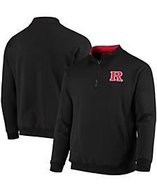 Men's Black Rutgers Scarlet Knights Tortugas Logo Quarter-Zip Jacket