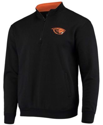 Men's Black Oregon State Beavers Tortugas Logo Quarter-Zip Jacket