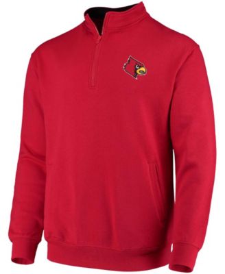 Men's Red Louisville Cardinals Tortugas Logo Quarter-Zip Jacket