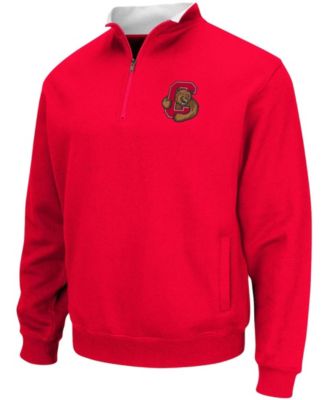 Men's Red Cornell Big Red Tortugas Logo Quarter-Zip Jacket