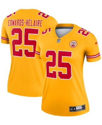 Nike Kansas City Chiefs No26 Le'Veon Bell Gold Women's Stitched NFL Limited Inverted Legend Jersey
