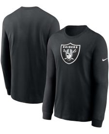 Men's Las Vegas Raiders Nike Heathered Charcoal Logo Essential Legend  Performance T-Shirt