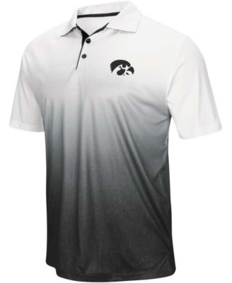 Men's Heather Gray Iowa Hawkeyes Magic Team Logo Polo Shirt