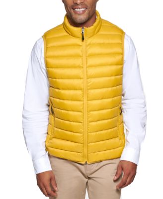 yellow winter vest