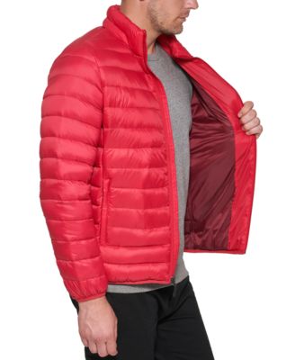 red puffer jacket mens