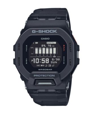 Men's Step Tracker Black Resin Watch 49.4mm