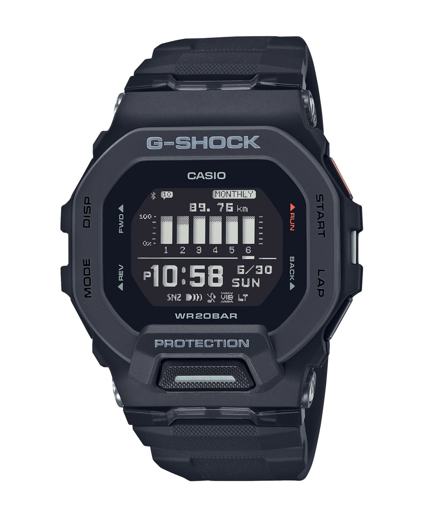 Мужские часы G-Shock Step Tracker Black Resin Watch 49.4mm — фото 1